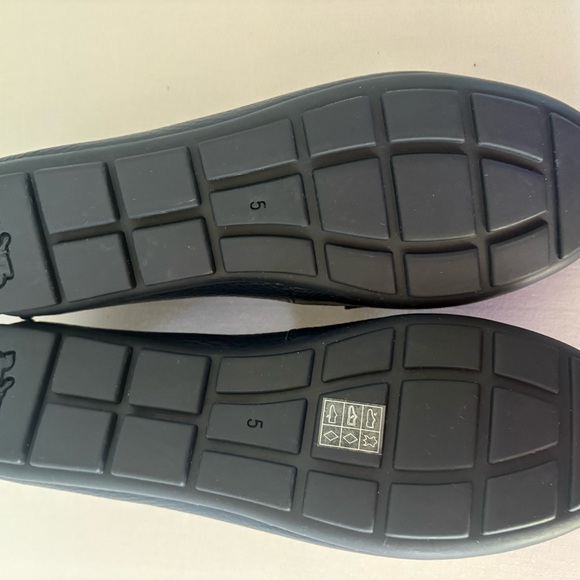 Coach Dark Blue Leather Loafers with Gold Accent - Picture 10 of 10